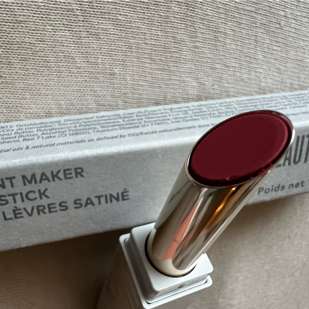 Beautycounter statement maker lipstick in Savvy